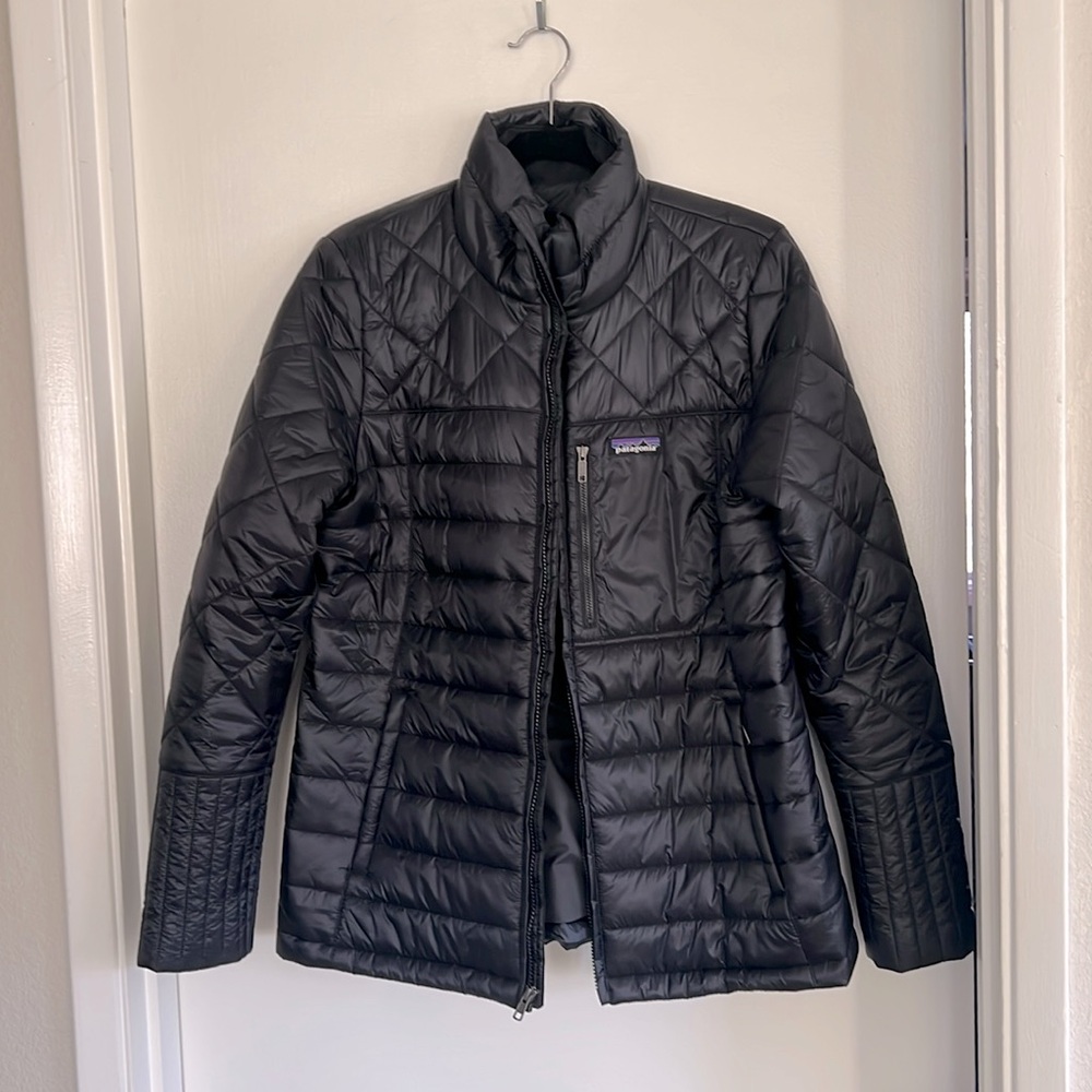 PATAGONIA W’s Lightweight Radalie Bomber Jacket Black Sz Large
